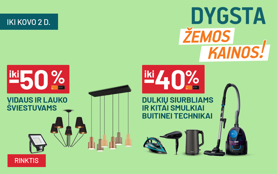 dygsta žemos kainos nuo 03 17 iki 31