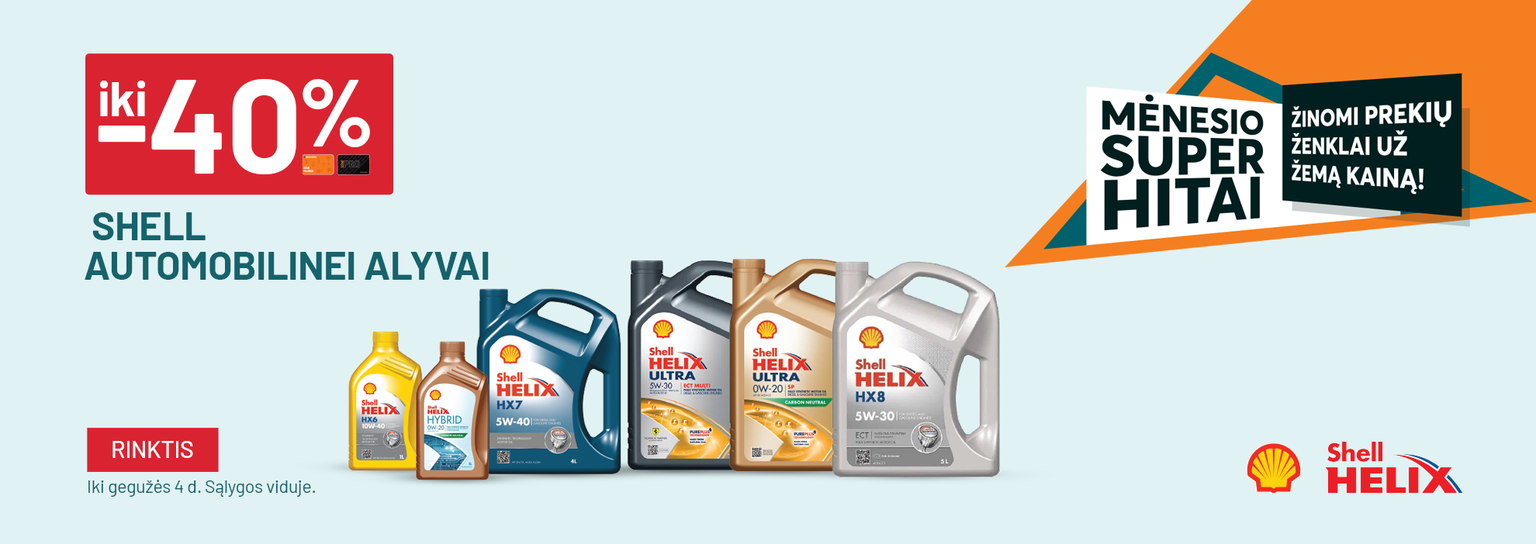 FM8_balandis iki -40% SHELL automobilinei alyvai