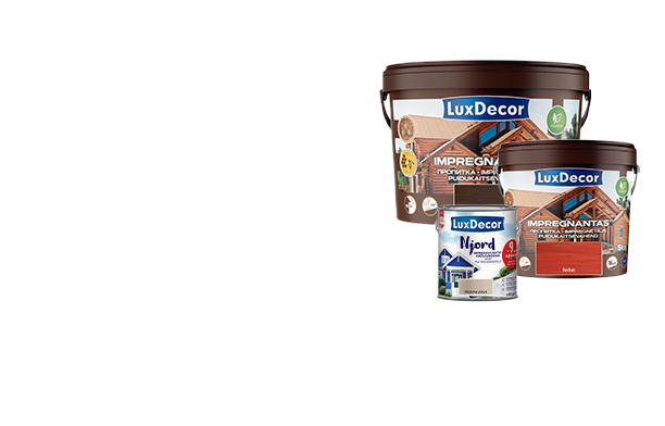 LUXDECOR dažams ir medienos impregnantamas