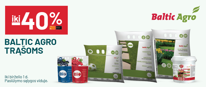 iki -40% BALTIC AGRO trąšoms
