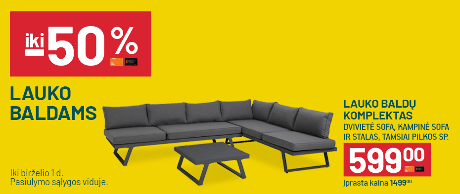 Lauko baldai 05 20 - 06 01