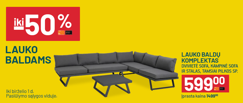 Lauko baldai 05 20 - 06 01