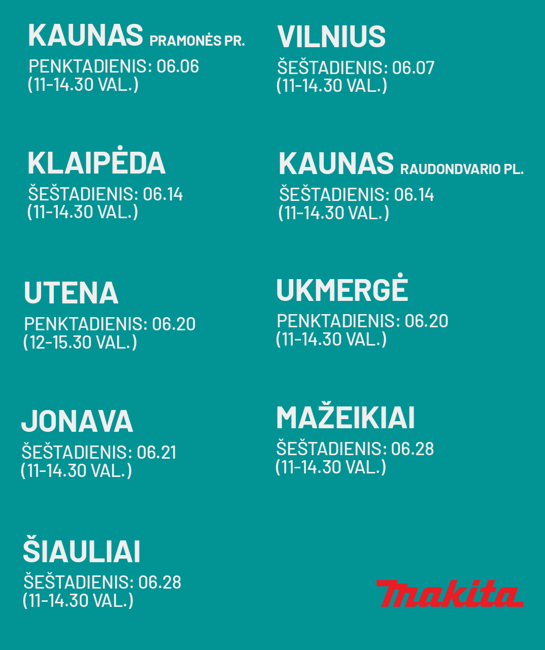 Makita sąlygų
