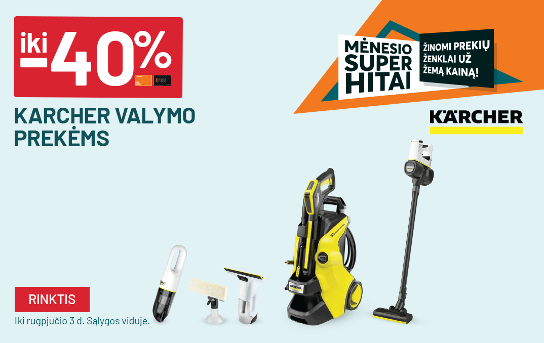 LIEPA - FM8 - iki -40% KARCHER valymo prekėms