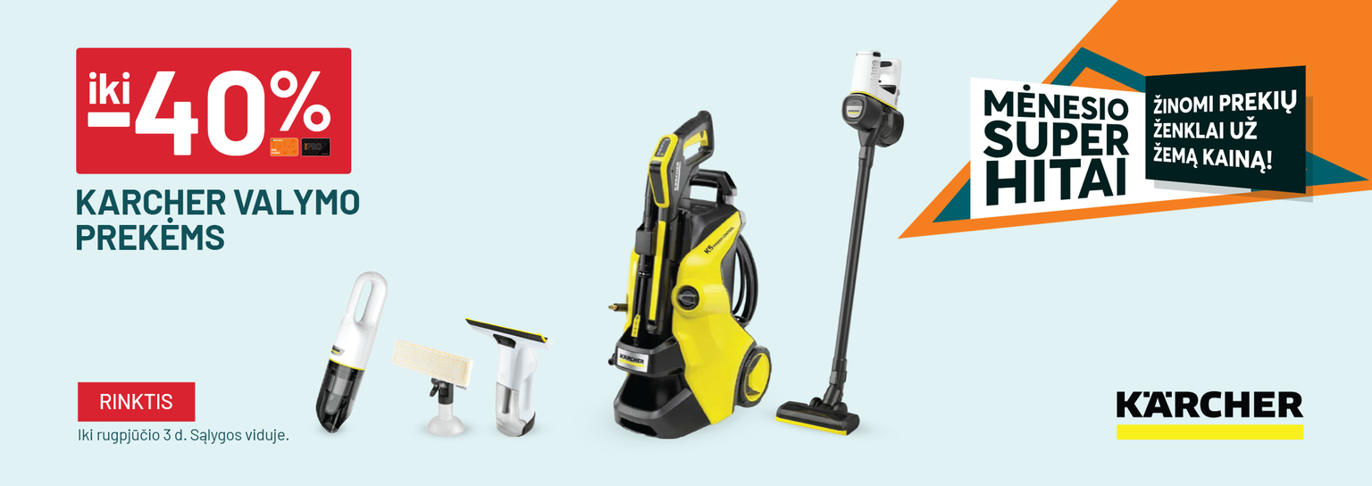 LIEPA - FM8 - iki -40% KARCHER valymo prekėms