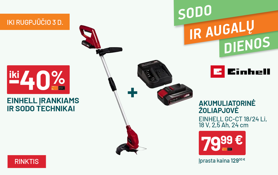 LIEPA - sodo ir augalų dienos - Einhell