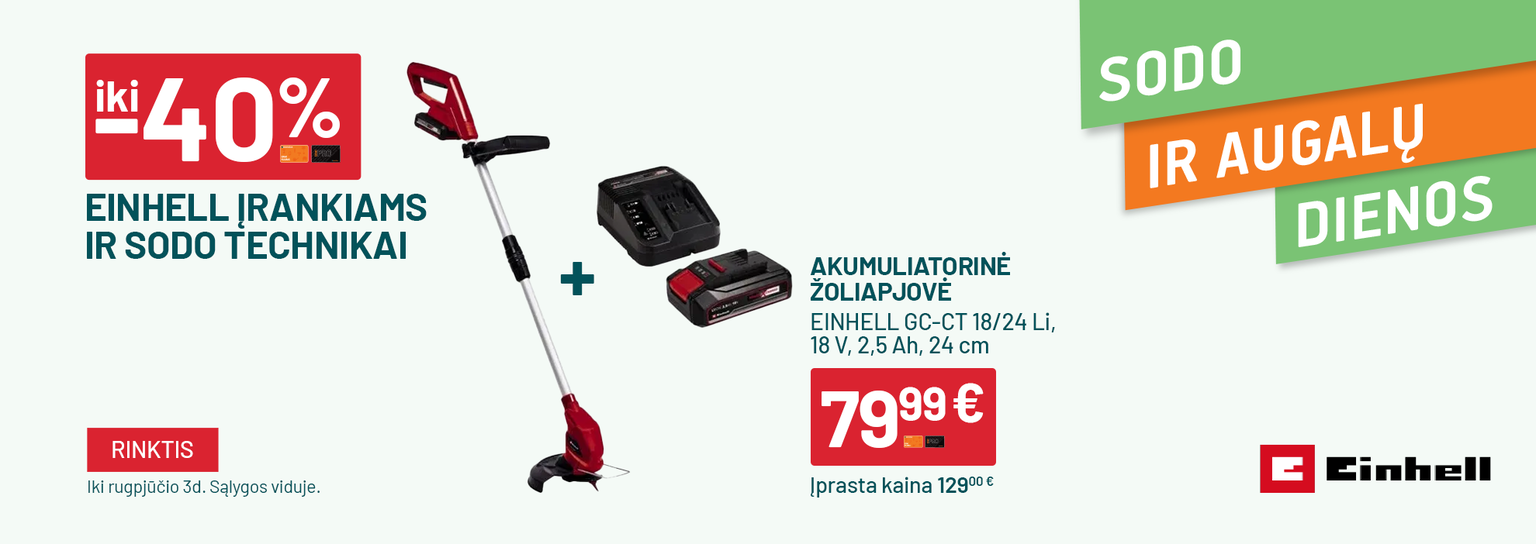 LIEPA - sodo ir augalų dienos - Einhell
