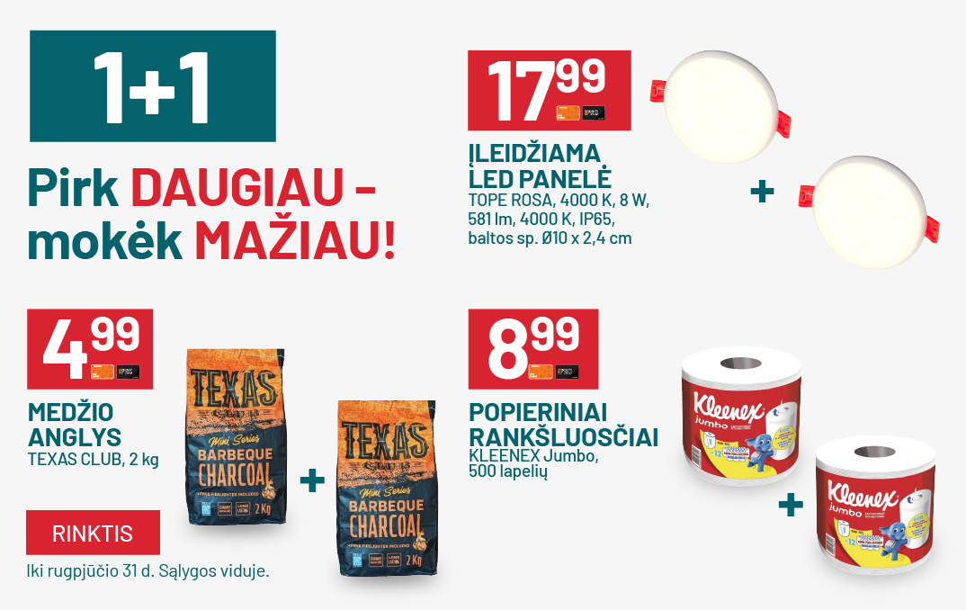 RUGPJŪTIS 1+1