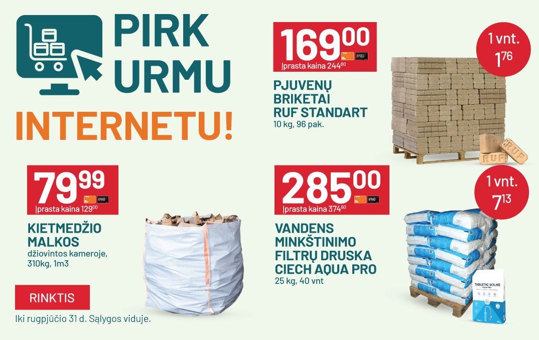 RUGPJŪTIS - pirk urmu