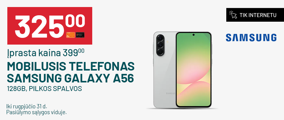 Mobilusis telefonas Samsung Galaxy A56, 128GB
