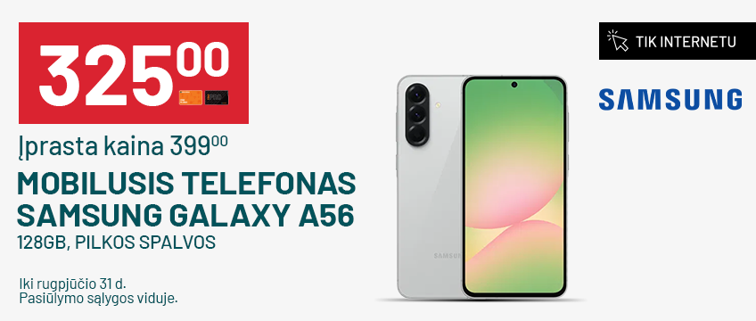 Mobilusis telefonas Samsung Galaxy A56, 128GB