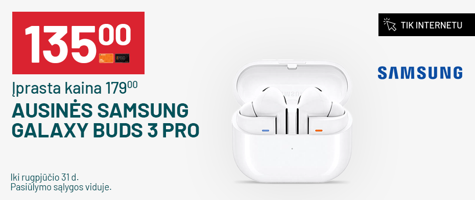 Ausinės Samsung Galaxy BUDS 3 PRO