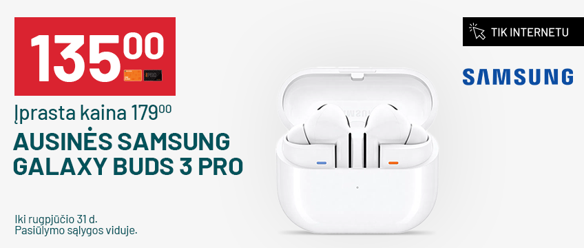 Ausinės Samsung Galaxy BUDS 3 PRO