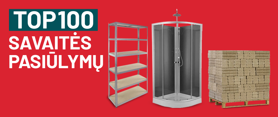 100 TOP savaitės pasiūlymų 08 11 - 08 13