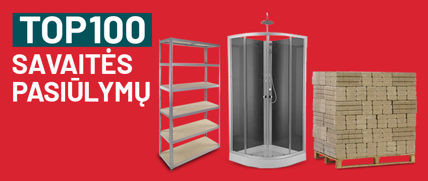 100 TOP savaitės pasiūlymų 08 11 - 08 13