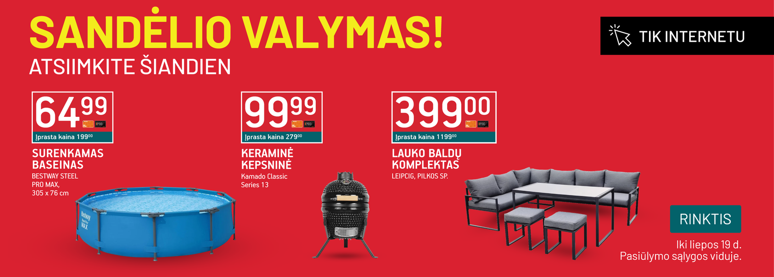 Sandėlio valymas (07 14 - 07 19)