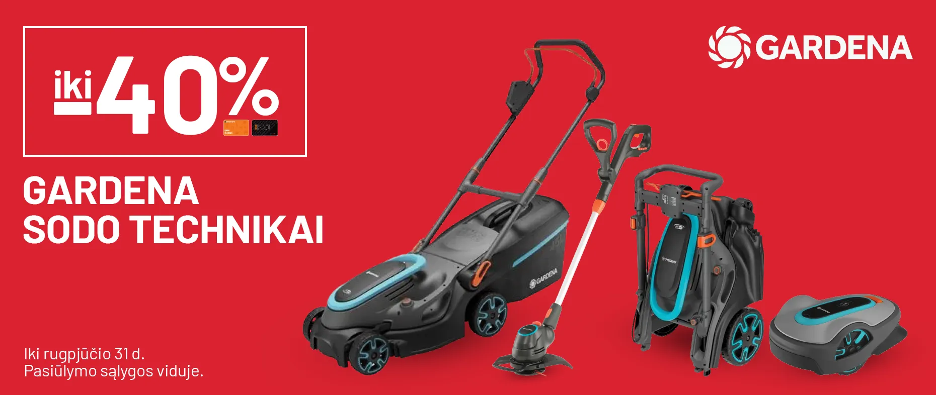 iki -40% GARDENA sodo technikai