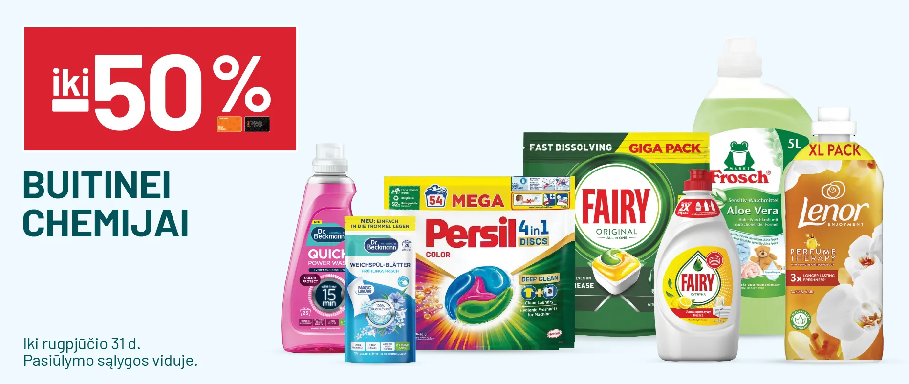 iki -50% Buitinei chemijai