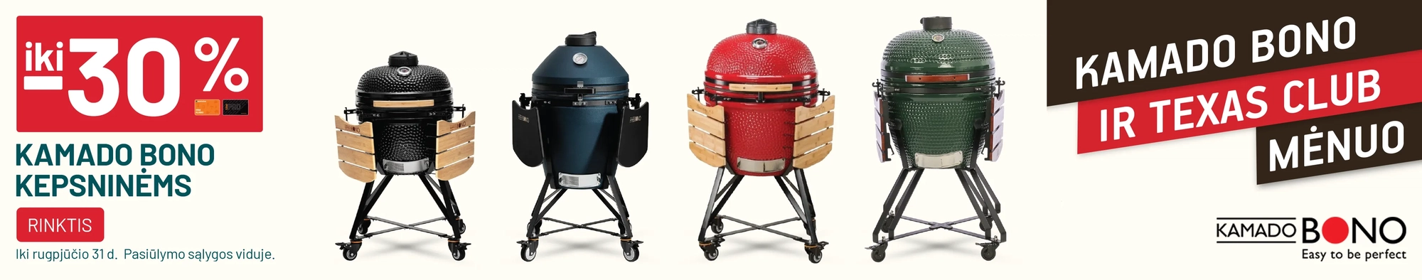  iki -30% KAMADO BONO kepsninėms