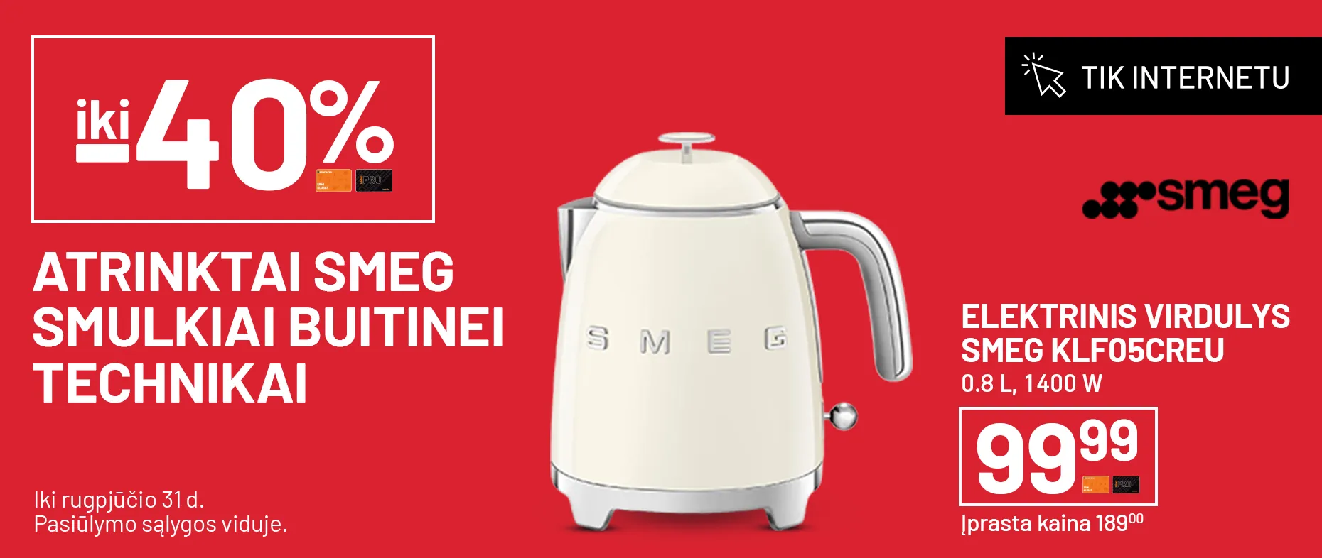 SMEG ir kitai smulkiai buitinei technikai