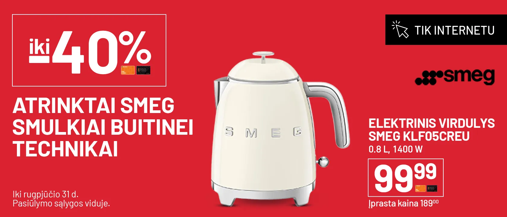 SMEG ir kitai smulkiai buitinei technikai