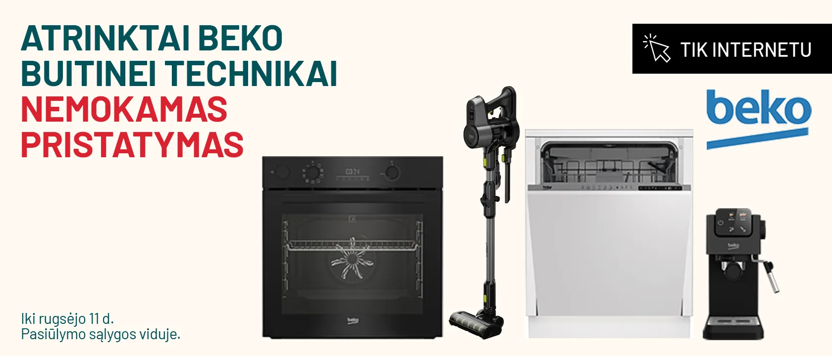  Beko nemokamas pristatymas