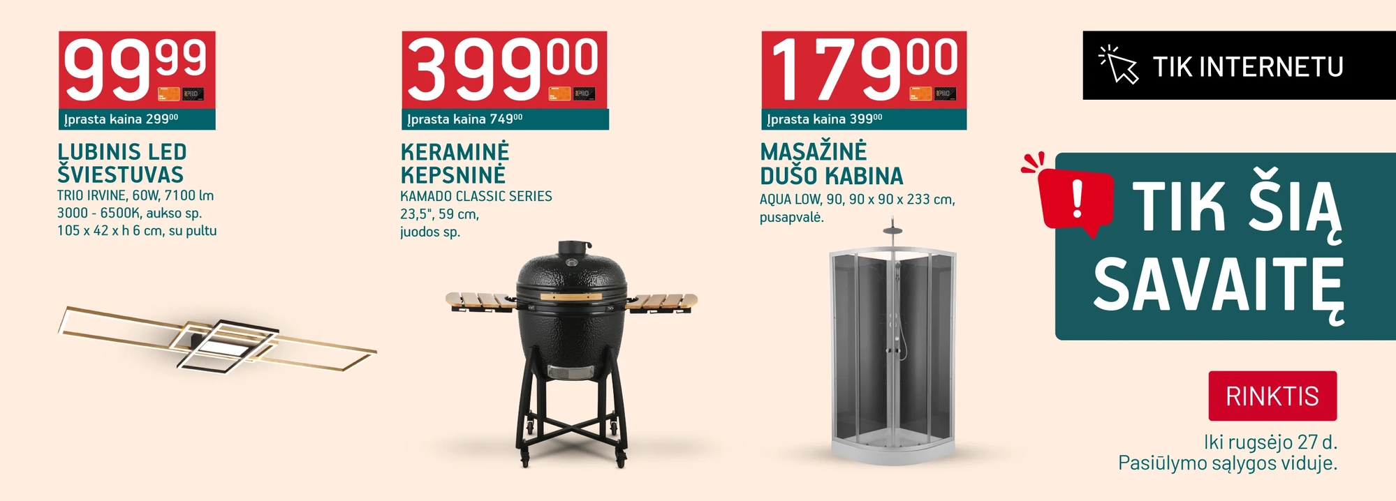 Tik šią savaitę (09 21 - 09 27)